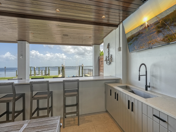 Bayfront Luxury Vacation Rental in Holmes Beach with Private Dock, Pool & Spa